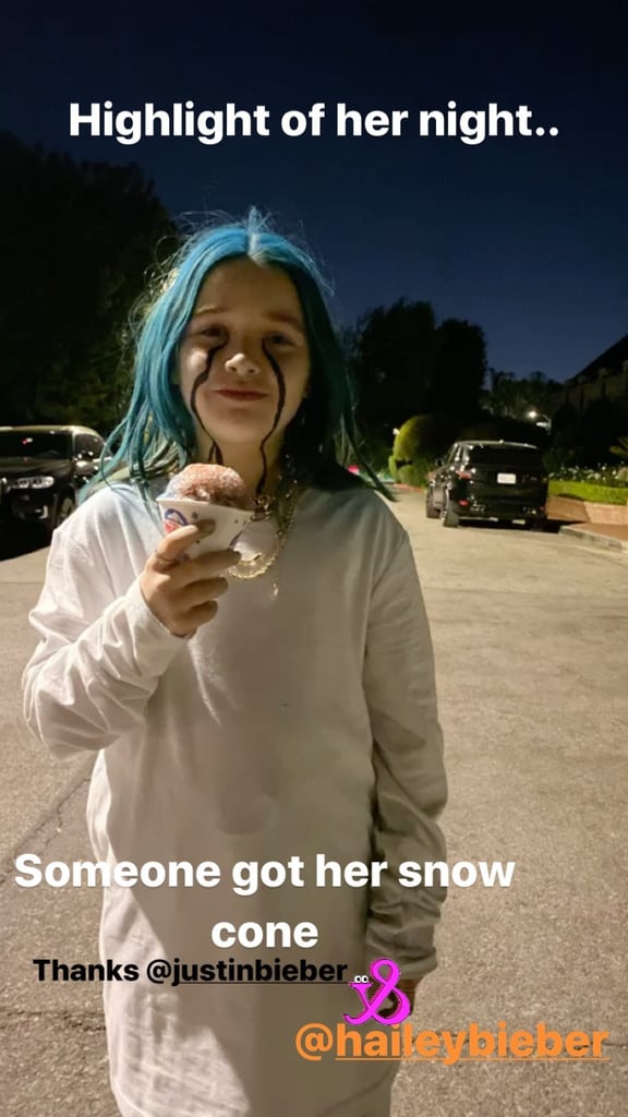 Harper Beckham's Billie Eilish Halloween Costume 2019