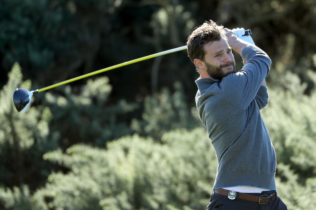 Jamie Dornan Golfing in Scotland October 2016