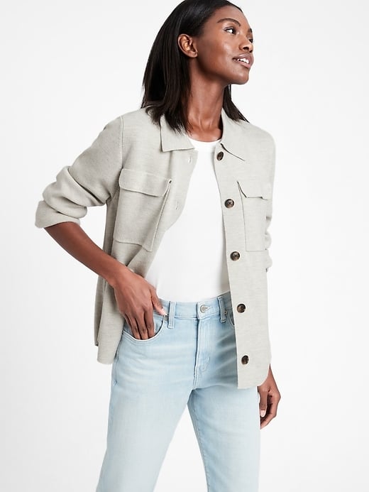 Banana republic white jacket discount