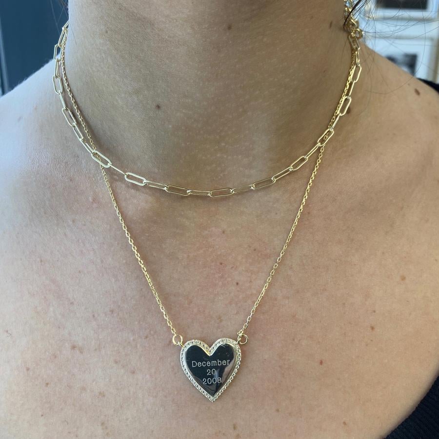 A Heart Necklace: Melinda Maria Emilia Heart Necklace