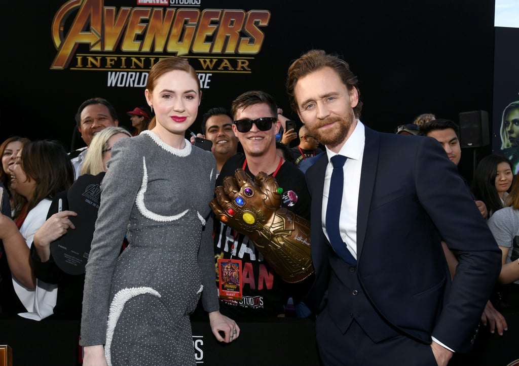 Pictured: Karen Gillan and Tom Hiddleston