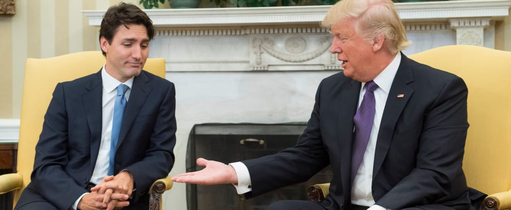 Justin Trudeau Donald Trump Handshake Memes