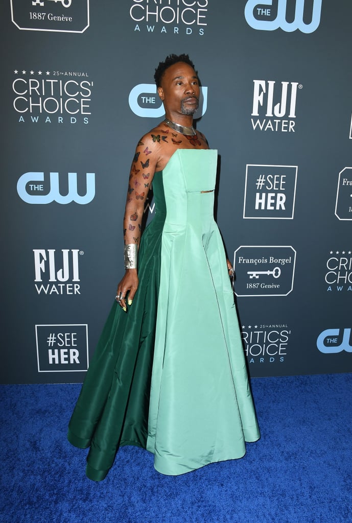 Billy Porter's Butterfly Tattoos at Critics' Choice Awards