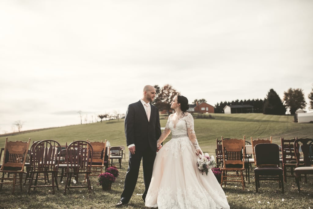 Couple's Engagement and Wedding Photos at Cracker Barrel