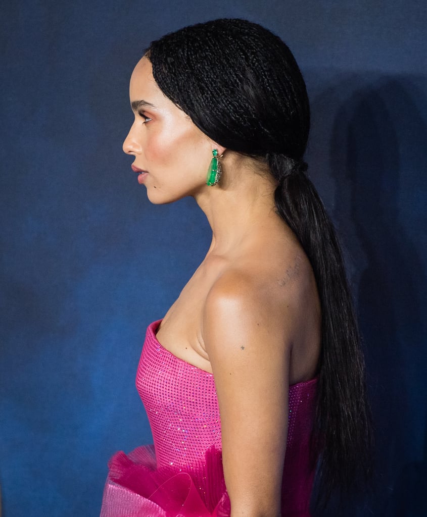 Zoë Kravitz Pink Gown at Fantastic Beasts 2 London Premiere