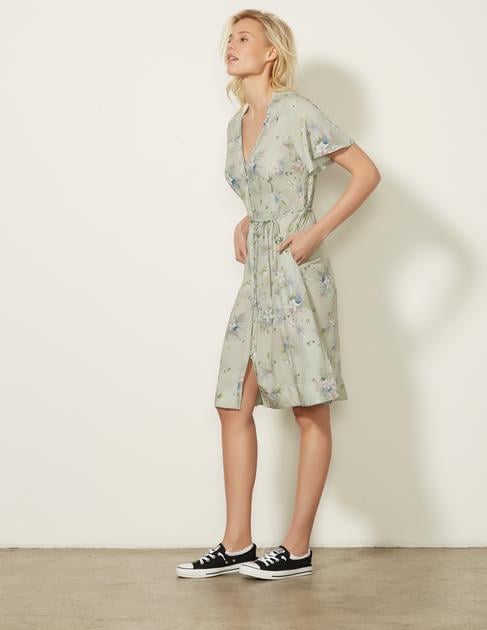 KILN Front Button Midi Dress