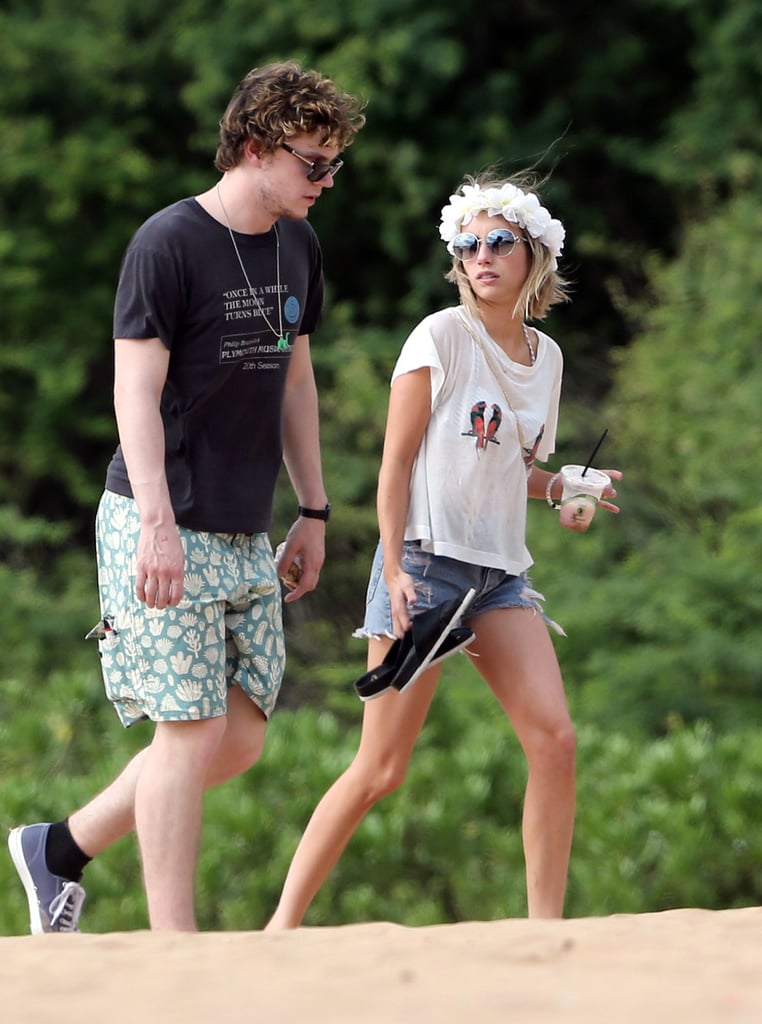 Emma Roberts and Evan Peters at the Beach in Hawaii Pictures