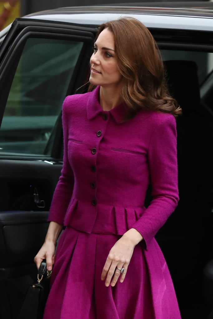 Kate Middleton Purple Oscar de la Renta Suit January 2019