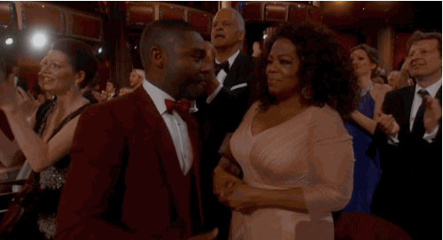 When Oprah touched David Oyelowo like this . . . in front of Stedman.