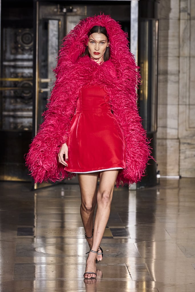 Bella Hadid on the Oscar de la Renta Fall 2020 Runway at New York Fashion Week