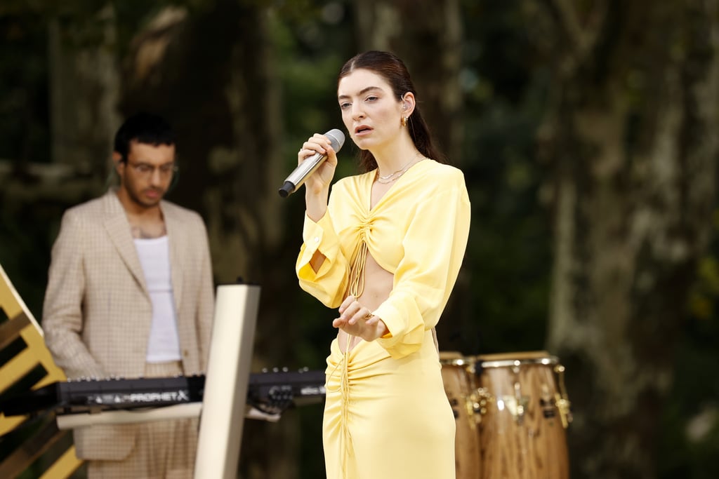 Lorde Promotes Solar Power in Yellow Christopher Esber Dress