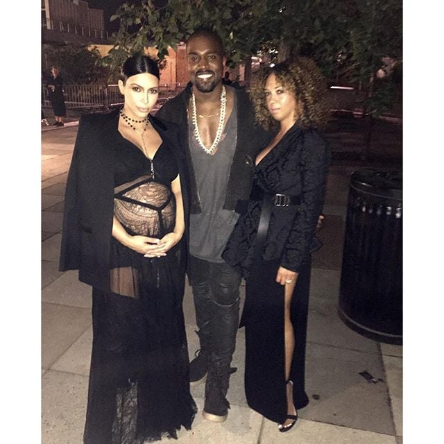Kim Kardashian, Kanye West, and Charlene Roxborough