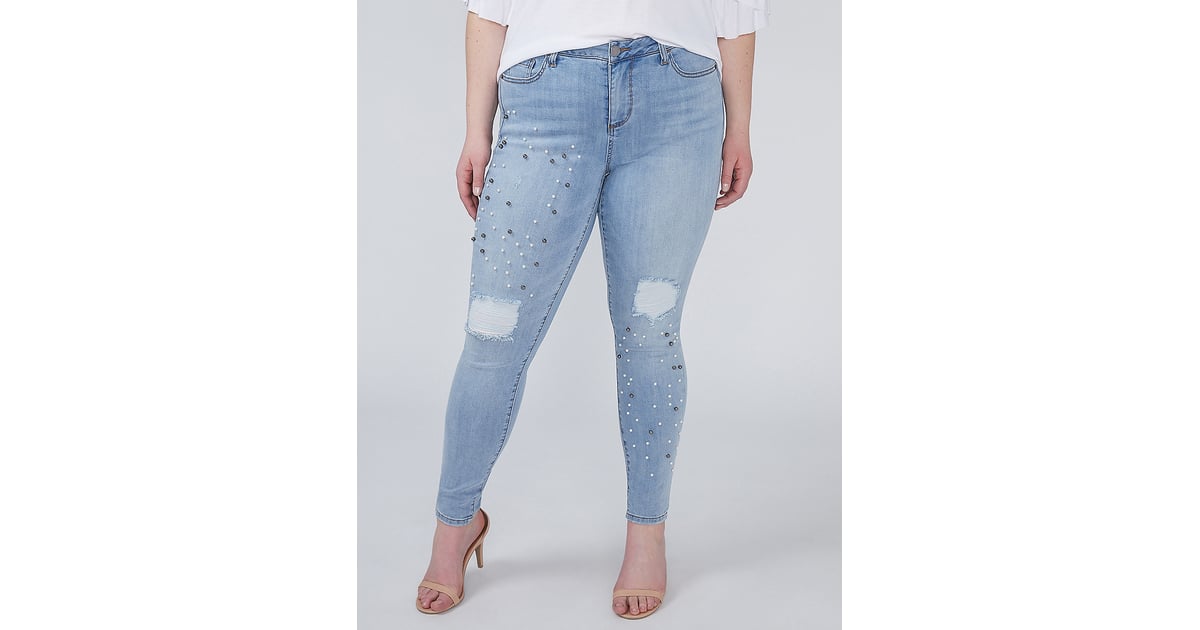 Lane bryant jeans with pearls 2025