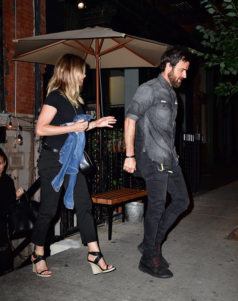 Jennifer Aniston and Justin Theroux Hold Hands NYC June 2016