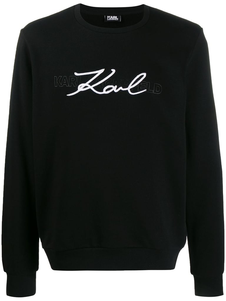 Karl Lagerfeld Embroidered Logo Sweatshirt