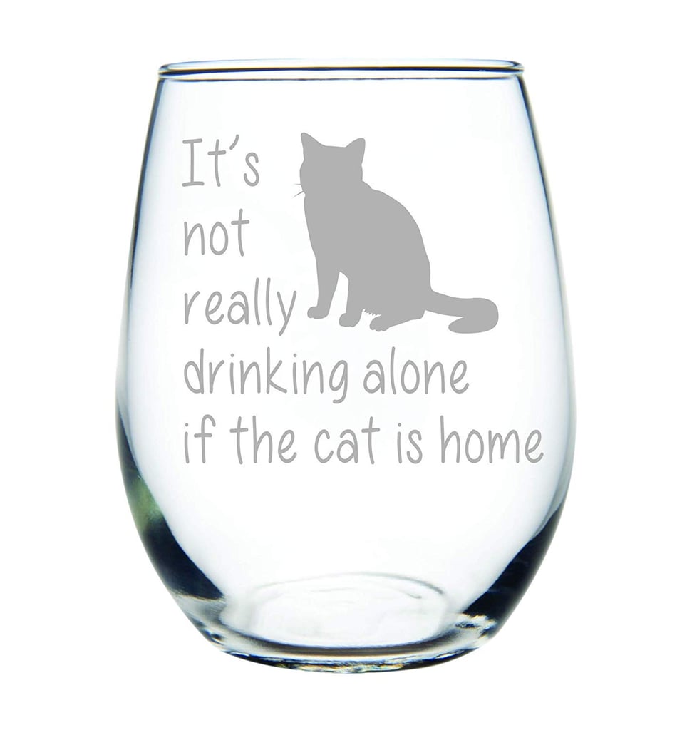 Cat Wine Glass