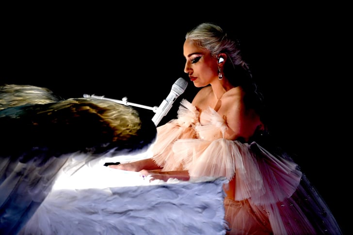 Lady Gagas Pink Performance Dress At The Grammys 2018 Popsugar Fashion Photo 8 