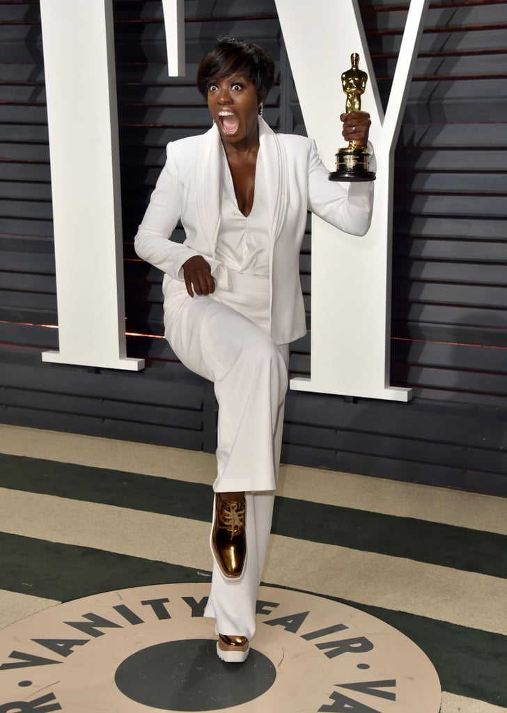 Viola Davis Wearing Trainers at the Oscars 2017