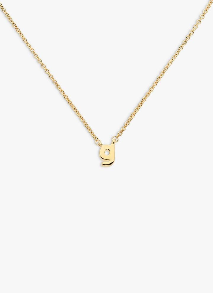 Melissa Odabash Gold Plated Initial Pendant Necklace