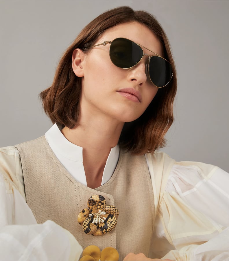 Best Gifts For Gemini: Tory Burch Gemini Pilot Sunglasses