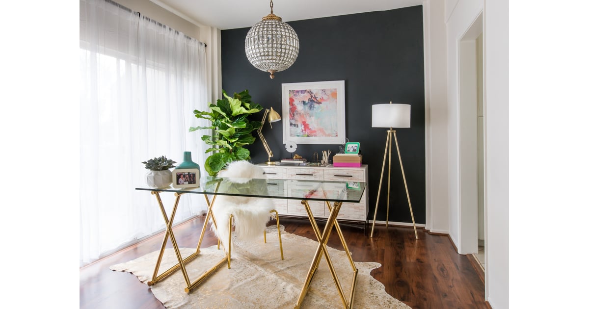 "For my work space, I wanted something that was really chic, not too