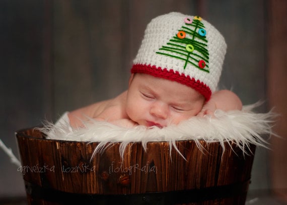 Christmas tree-themed hat