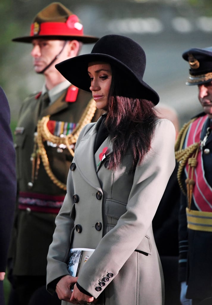 April: Meghan attended the Dawn Service to commemorate Anzac Day in London.