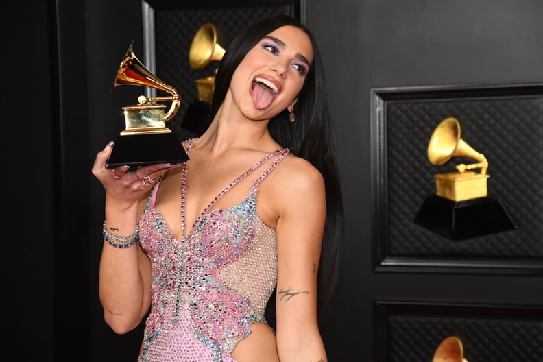 Dua Lipa at the 2021 Grammy Awards