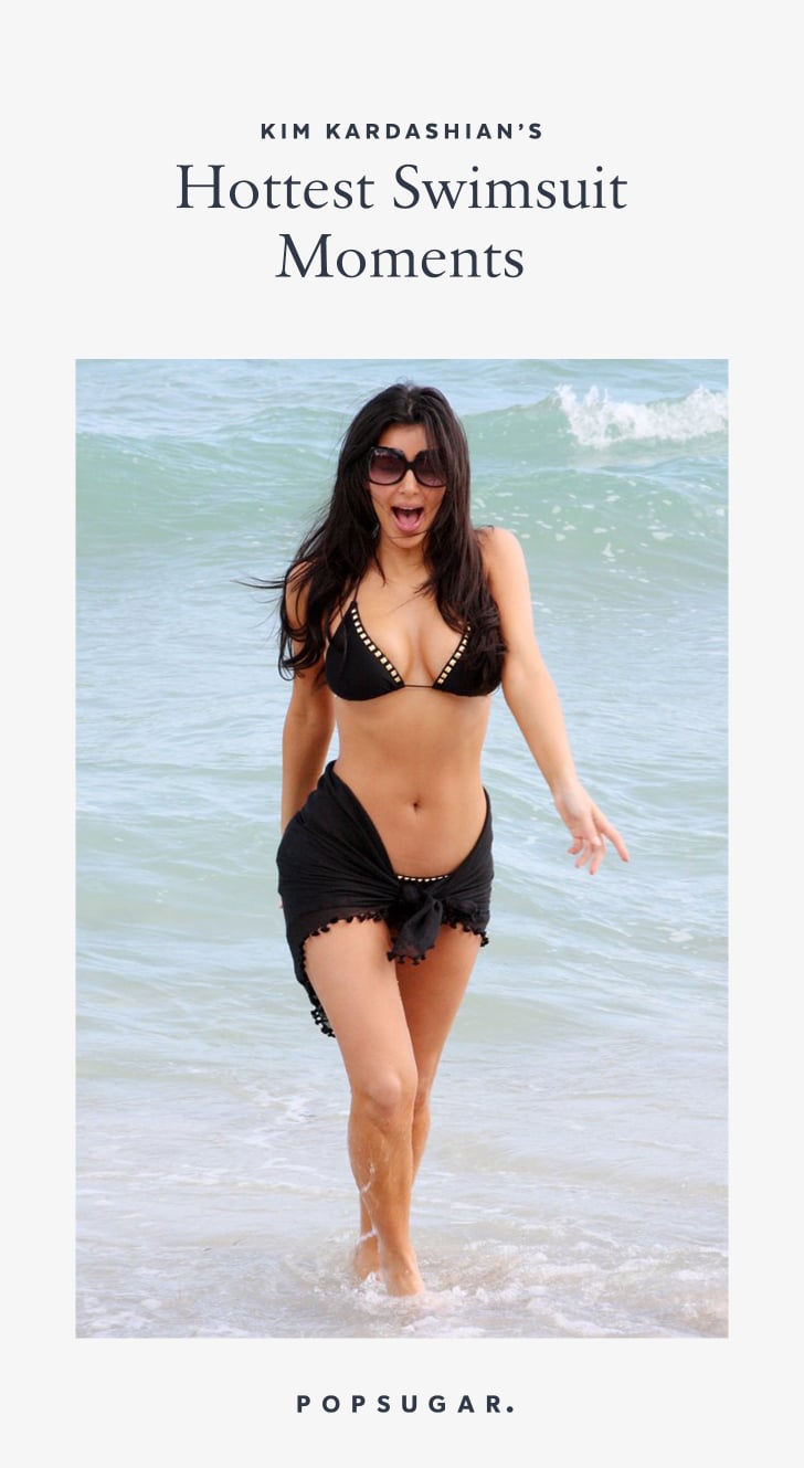Kim Kardashian Wearing a Swimsuit