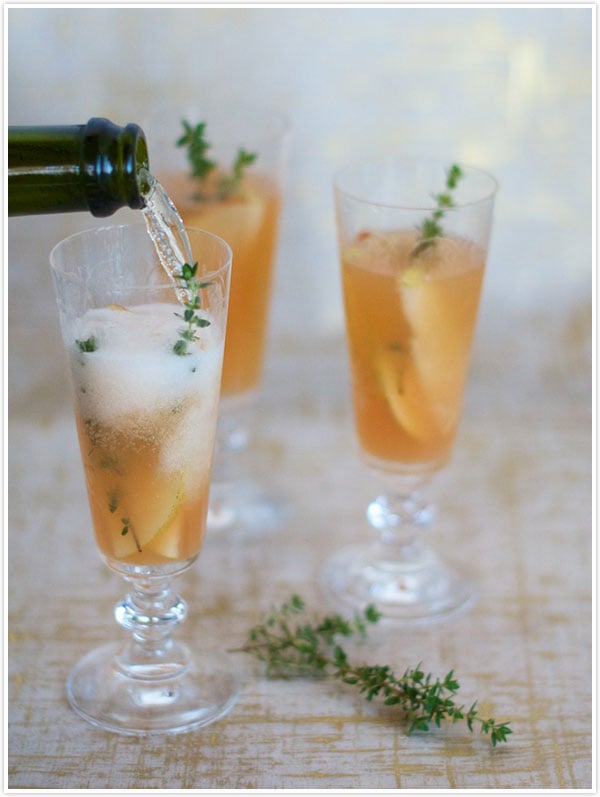 Pear and Thyme Fizz