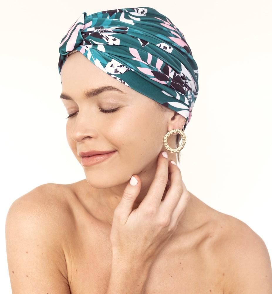Louvelle Amelie Shower Cap in Alpine Flowers