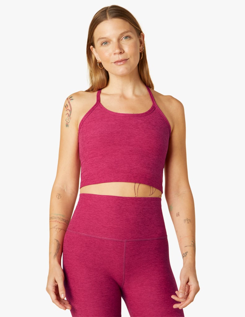 A New Colorway: Beyond Yoga Spacedye Slim Racerback Cropped Tank and Caught in the Midi Leggings