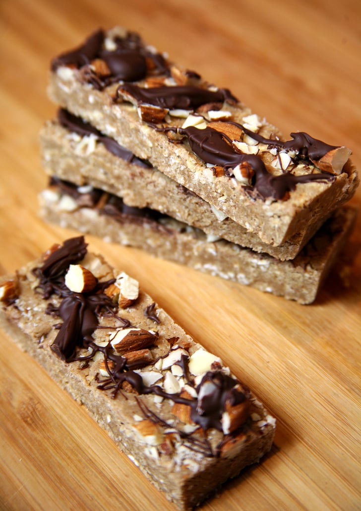 Vegan Chocolate Almond Bars Healthy Almond Recipes POPSUGAR Fitness