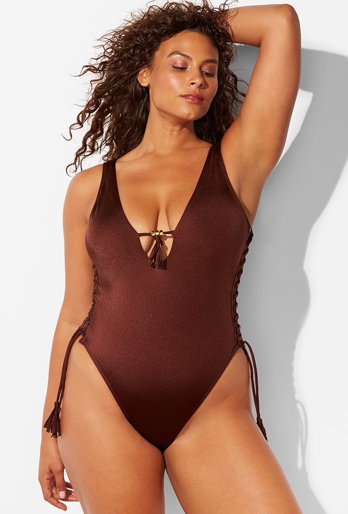 Ashley Graham x Swimsuits For All Tangier Chocolate Swimsuit