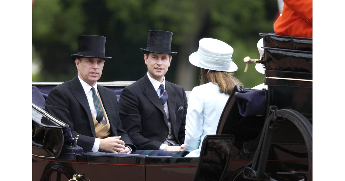 Pictured Prince Andrew and Prince Edward. The Royal Family at