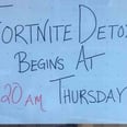 1 Mom Made a "Fortnite Detox" Sign For Back-to-School Season, and It's Flippin' Gold