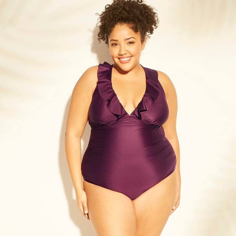 Plus-Size Ruffle One-Piece Swimsuit