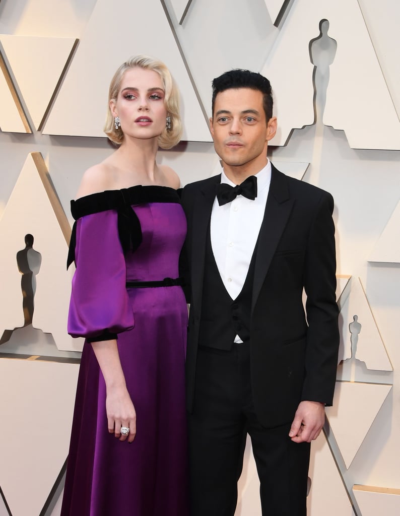Rami Malek and Lucy Boynton at the Oscars 2019