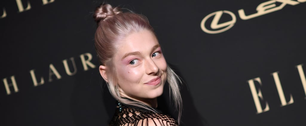 Hunter Schafer's Pink Hair and Makeup at Elle Event