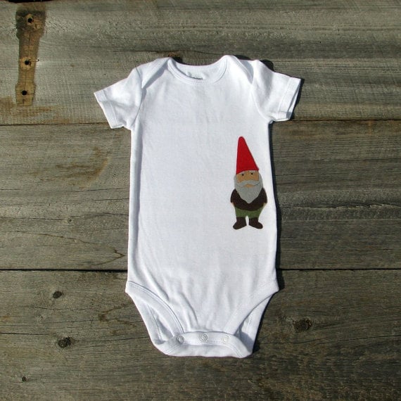 For a Baby Boy: The Wishing Elephant Gnome Onesie