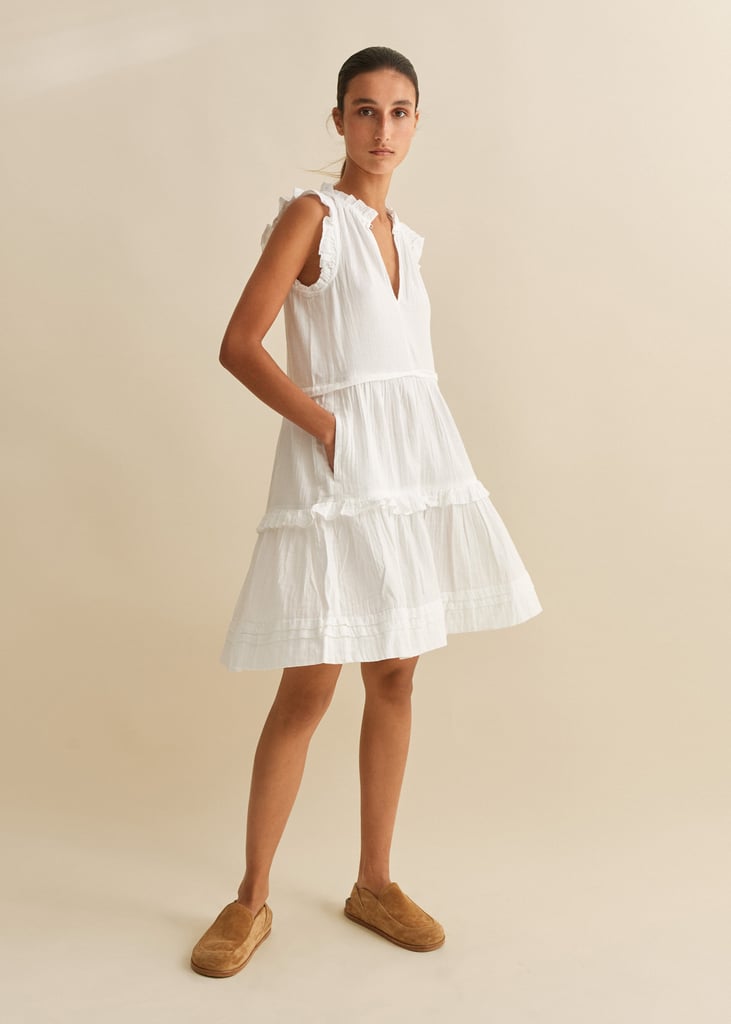 Me + Em Cheesecloth Frill Swing Dress