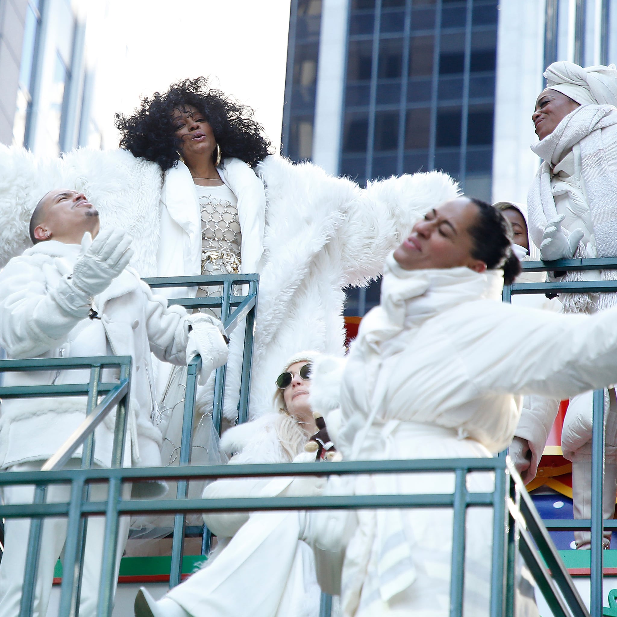 Diana Ross and Family at the Macy s Thanksgiving Parade 2018