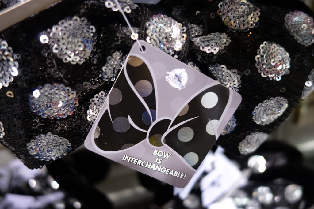 The coolest take-home from the Disney Dream Store? The first-ever pair of interchangeable Minnie ears. Each comes with a black and silver sparkly bow which can be removed and swapped with other character-themed accessories.