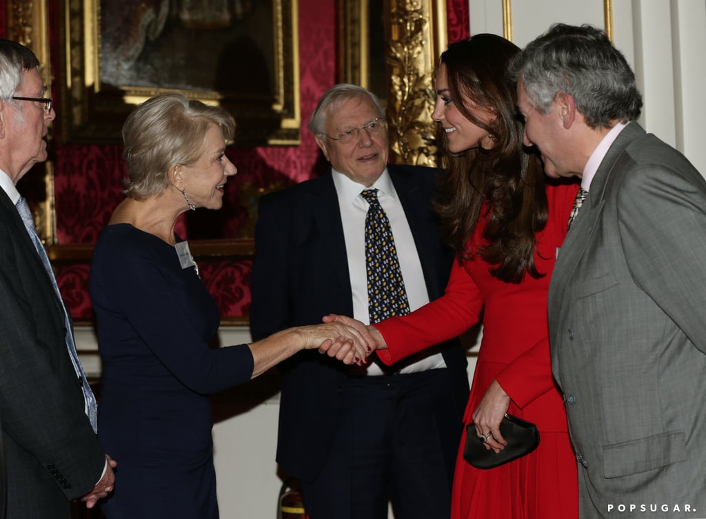 Kate Middleton met with Helen Mirren.