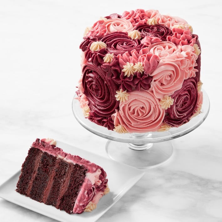 A Decadent Cake: Valentine's Day Rose Layer Cake