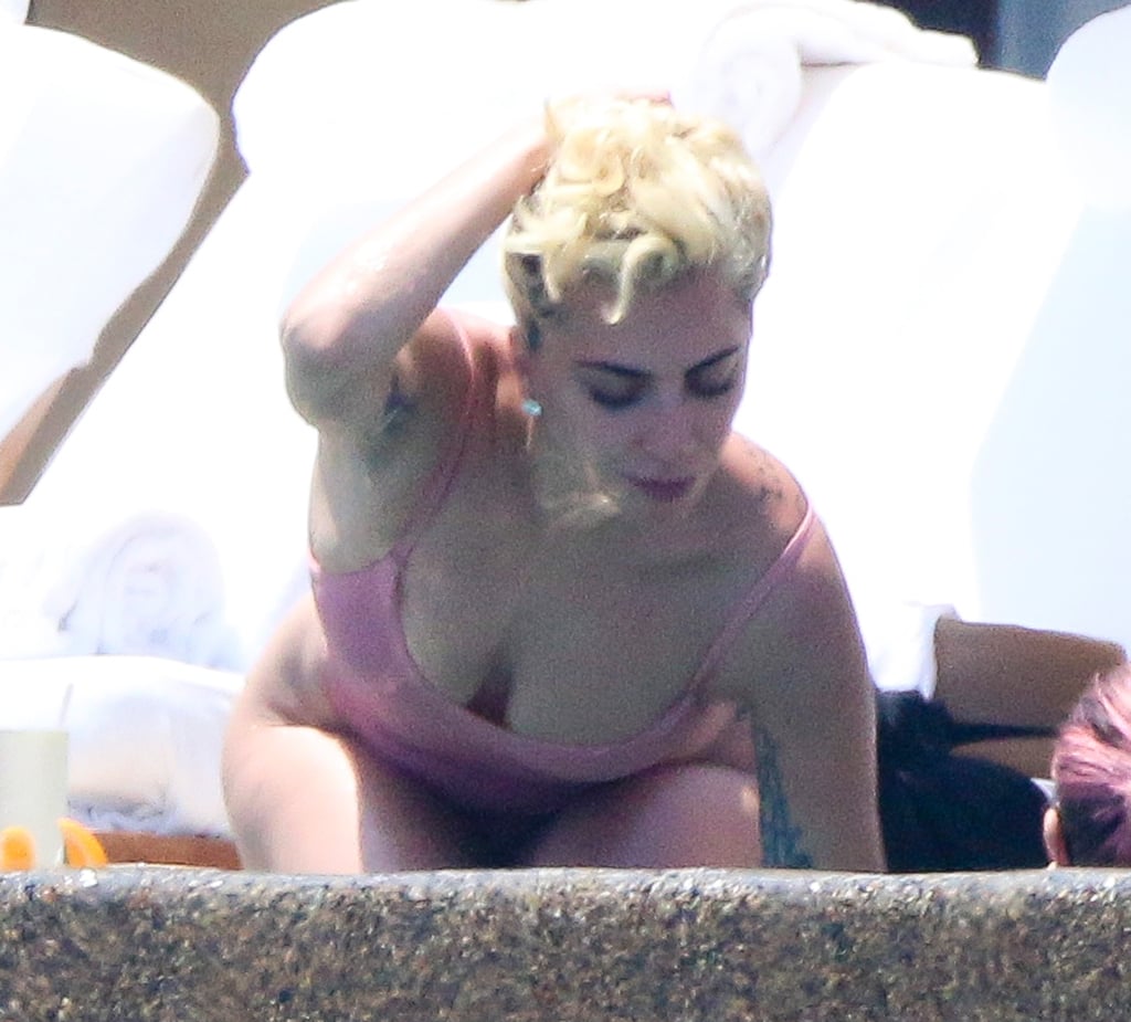 Lady Gaga Wearing Swimsuit in Mexico After Breakup July 2016
