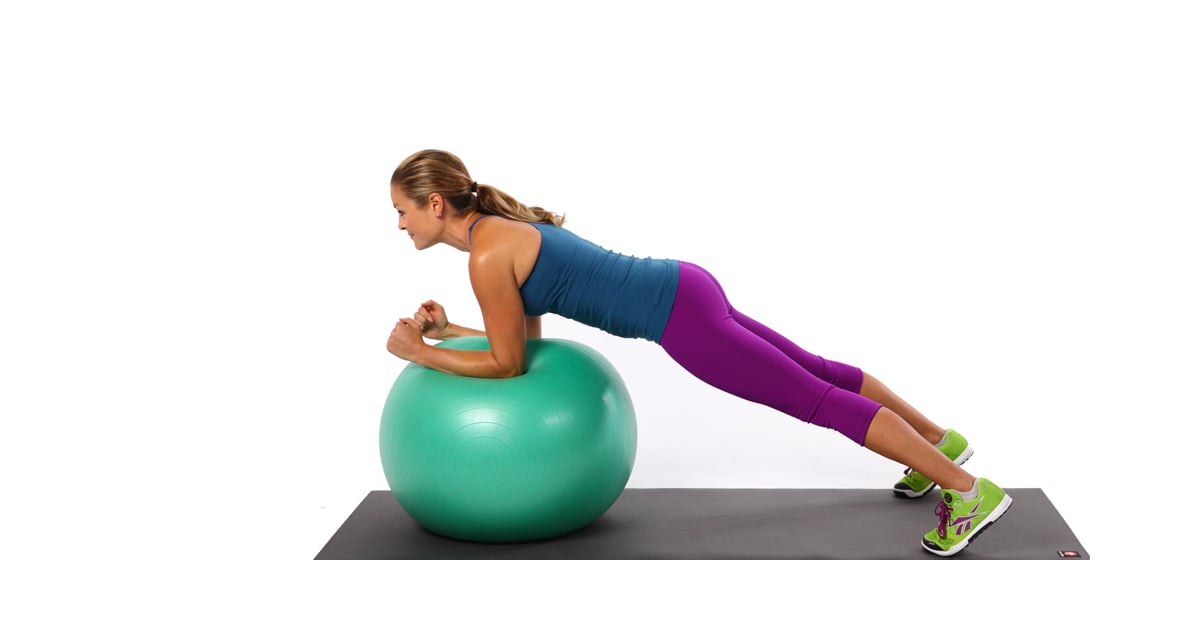 Lower Ab Exercise Using an Exercise Ball POPSUGAR Fitness