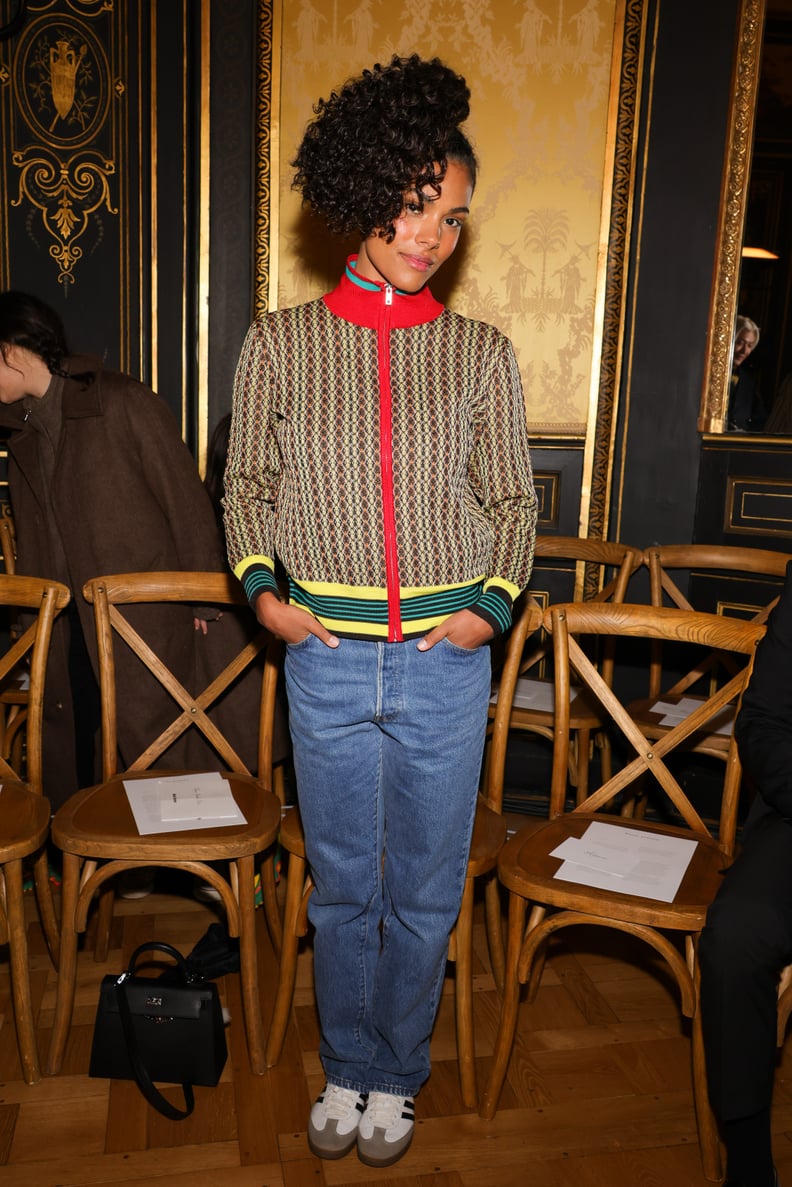 Tina Kunakey at the Wales Bonner Menswear Fall 2023 Show