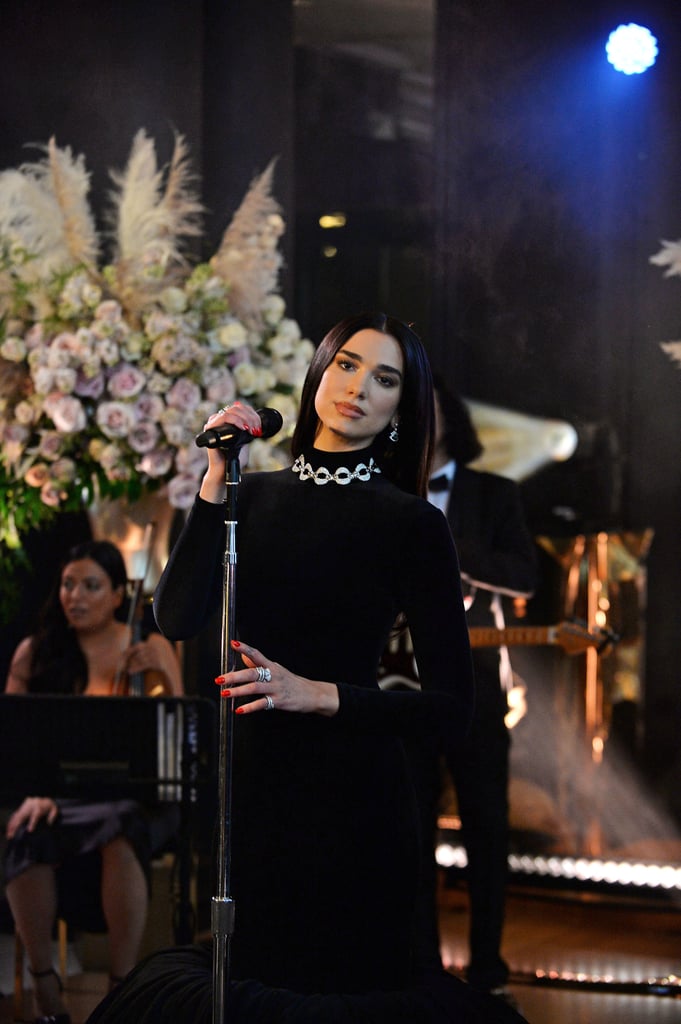 Dua Lipa's Balenciaga Gowns at Elton John's Oscars Party