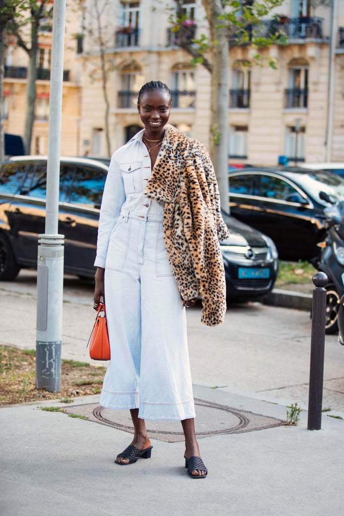 Slouchy Denim Took Over Street Style at Haute Couture Fashion Week